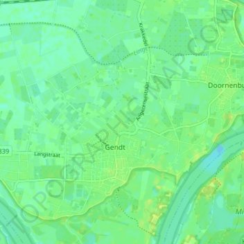 Mappa topografica Kapel, altitudine, rilievo
