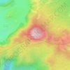 Mappa topografica Mont Manengouba, altitudine, rilievo