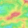 Mappa topografica Zentinela, altitudine, rilievo