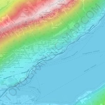 Mappa topografica Bruedersmatta, altitudine, rilievo