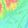 Mappa topografica Les Granges, altitudine, rilievo