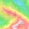 Mappa topografica Hirschegg - Punta del Cervo, altitudine, rilievo