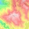 Mappa topografica Santo António, altitudine, rilievo