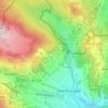 Mappa topografica Huflar, altitudine, rilievo