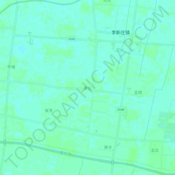 Mappa topografica 黄坛, altitudine, rilievo