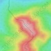 Mappa topografica Sandy Bay Mountain - Mont Bélanger, altitudine, rilievo