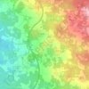 Mappa topografica Visignano, altitudine, rilievo