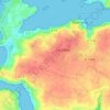 Mappa topografica Keruhelgwenn, altitudine, rilievo