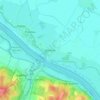 Mappa topografica Darchau, altitudine, rilievo