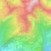 Mappa topografica Chalets de Mapellet, altitudine, rilievo