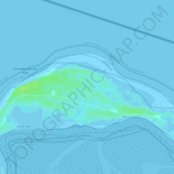 Mappa topografica Ellenbogen, altitudine, rilievo