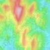 Mappa topografica Les Tardys, altitudine, rilievo