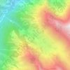 Mappa topografica Gias Lagarot, altitudine, rilievo