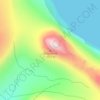 Mappa topografica Oriartorfik, altitudine, rilievo