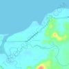 Mappa topografica roadside view of Mt.Guiting-Guiting, altitudine, rilievo