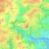 Mappa topografica Kerledern, altitudine, rilievo