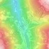 Mappa topografica Vissoie, altitudine, rilievo