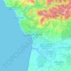 Mappa topografica Agadir ⴰⴳⴰⴷⵉⵔ أگادیر, altitudine, rilievo