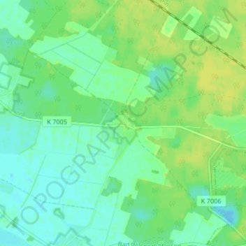 Mappa topografica Roddan, altitudine, rilievo