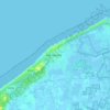 Mappa topografica Wenduine, altitudine, rilievo