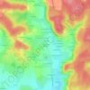 Mappa topografica Les Quatres Routes, altitudine, rilievo