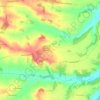 Mappa topografica Hameau de Lagarde, altitudine, rilievo