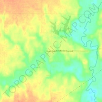 Mappa topografica Union Town, altitudine, rilievo