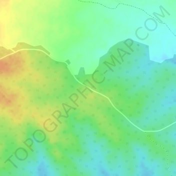 Mappa topografica Meru National Park, altitudine, rilievo