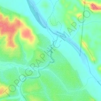 Mappa topografica Cobbold Gorge, altitudine, rilievo