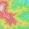 Mappa topografica Corna Rossa, altitudine, rilievo