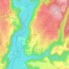 Mappa topografica La Sagnolle, altitudine, rilievo