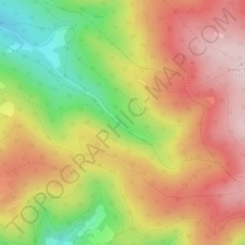 Mappa topografica Kasselgrund, altitudine, rilievo