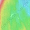 Mappa topografica Horsetail Falls, altitudine, rilievo