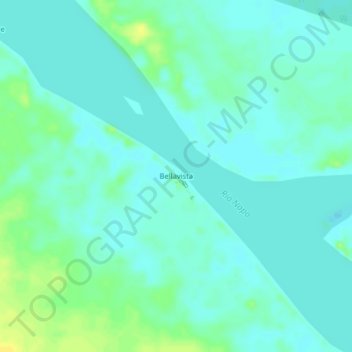 Mappa topografica Bellavista, altitudine, rilievo
