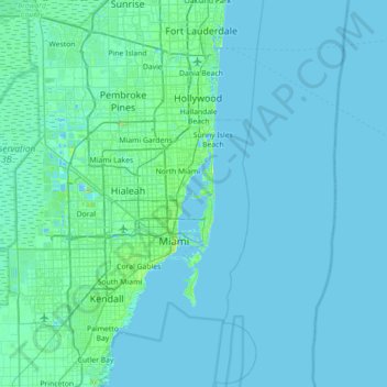 Mappa topografica Harbor Island, altitudine, rilievo