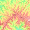 Mappa topografica Cascavel, altitudine, rilievo
