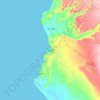 Mappa topografica Talara, altitudine, rilievo