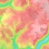 Mappa topografica Le Fraiteux, altitudine, rilievo