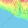 Mappa topografica Ruisseau-Leblanc, altitudine, rilievo