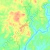 Mappa topografica Bayasong, altitudine, rilievo