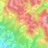 Mappa topografica Fonterutoli, altitudine, rilievo