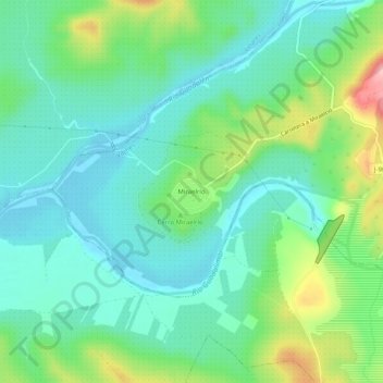Mappa topografica Miraelrío, altitudine, rilievo