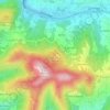 Mappa topografica Monte Rosato, altitudine, rilievo