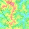 Mappa topografica Recreio dos Cafezais, altitudine, rilievo