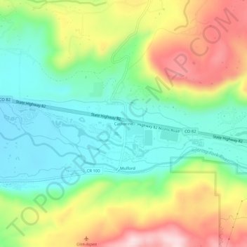 Mappa topografica Catherine, altitudine, rilievo