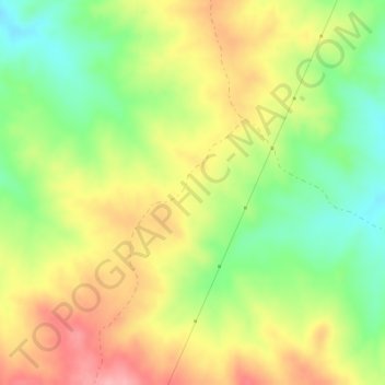 Mappa topografica El Endrinal, altitudine, rilievo