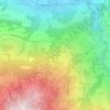 Mappa topografica Les Granges, altitudine, rilievo