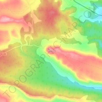 Mappa topografica Codes, altitudine, rilievo