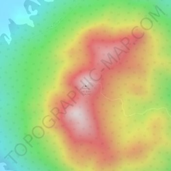 Mappa topografica Morro São João, altitudine, rilievo