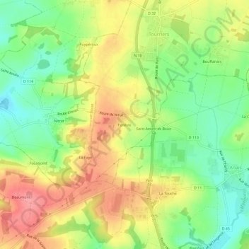Mappa topografica Fenêtre, altitudine, rilievo